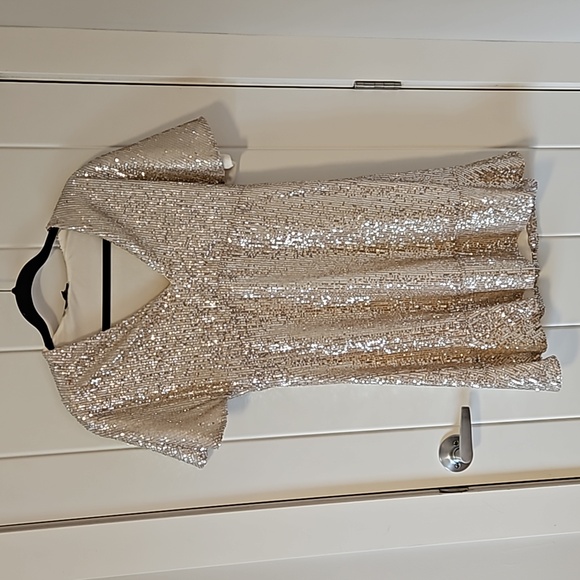 Moon Lite Rose Sequin Dress (S) - Picture 1 of 7